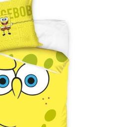 SpongeBob SquarePants Reversible Face Duvet Cover Set in Yellow - Size: Single - thumbnail 2