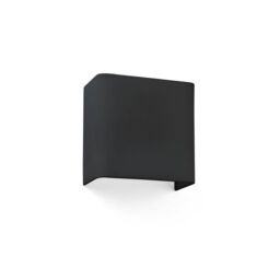 Netlighting Cotton Black Square Wall Light 200x 205x 108 E27 - thumbnail 1