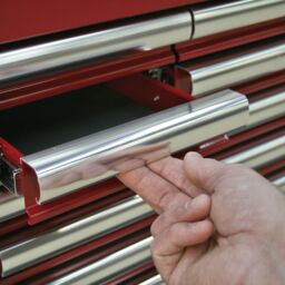 Loops 670 x 440 x 210mm RED 2 Drawer MID-BOX Tool Chest Lockable Storage Unit Cabinet - thumbnail 5