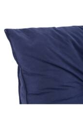 Living and Home Washable Headboard Wedge Pillow with Storage Pocket in Dark Blue - Size: Large - thumbnail 3