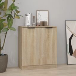 Berkfield Home Sideboard Sonoma Oak 60x30x70 cm Engineered Wood in Brown - Size: 60 x 30 x 70 cm - thumbnail 1