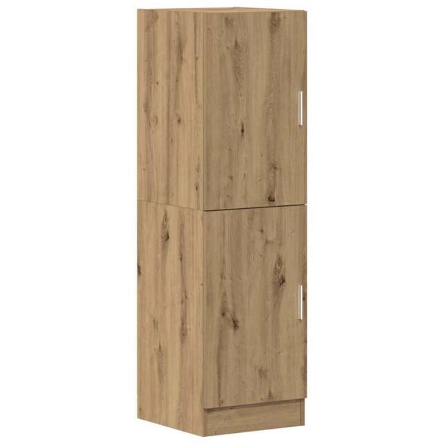Berkfield Home Kitchen Cabinet Artisan Oak 38x41.5x131.5 cm Engineered Wood in Brown - image 1