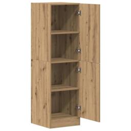 Berkfield Home Kitchen Cabinet Artisan Oak 38x41.5x131.5 cm Engineered Wood in Brown - thumbnail 5