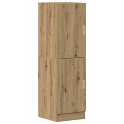 Berkfield Home Kitchen Cabinet Artisan Oak 38x41.5x131.5 cm Engineered Wood in Brown