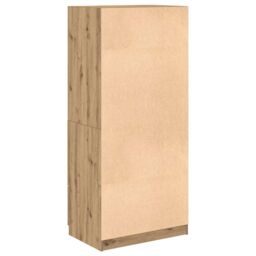 Berkfield Home Wardrobe Artisian Oak 80x52x180 cm Engineered Wood in Brown - Size: 80 x 52 x 180 cm - thumbnail 6