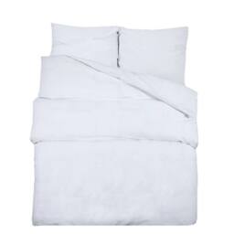Berkfield Home Elegant Duvet Cover Set White 225x220 cm Light-weight Microfiber - thumbnail 3