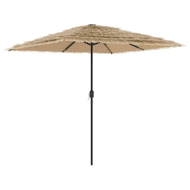 Berkfield Home Garden Parasol with Steel Pole Brown 248x248x248 cm in Light Brown - Size: 248 x 248 x 248 cm - image 1