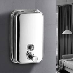 SPETLEK 500ML Stainless Steel Hand Soap Dispenser Liquid Lotion Dispenser in Silver
