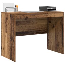 Berkfield Home Rustic Writing Desk Old wood Solid Wood 100 x 50 x 76 cm in Brown - thumbnail 3