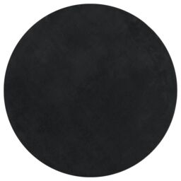 Berkfield Home Rug HUARTE Short Pile Soft & Washable Black √ò 100 cm - Size: Medium - thumbnail 2