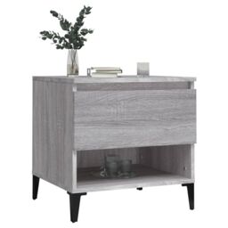 Berkfield Home Side Tables 2 pcs Grey Sonoma 50x46x50 cm Engineered Wood - Size: 50 x 46 x 50 cm - thumbnail 4