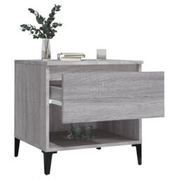 Berkfield Home Side Tables 2 pcs Grey Sonoma 50x46x50 cm Engineered Wood - Size: 50 x 46 x 50 cm - thumbnail 5