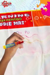 Doodle Water Painting Aqua ' Mat' - Size: Large - thumbnail 5