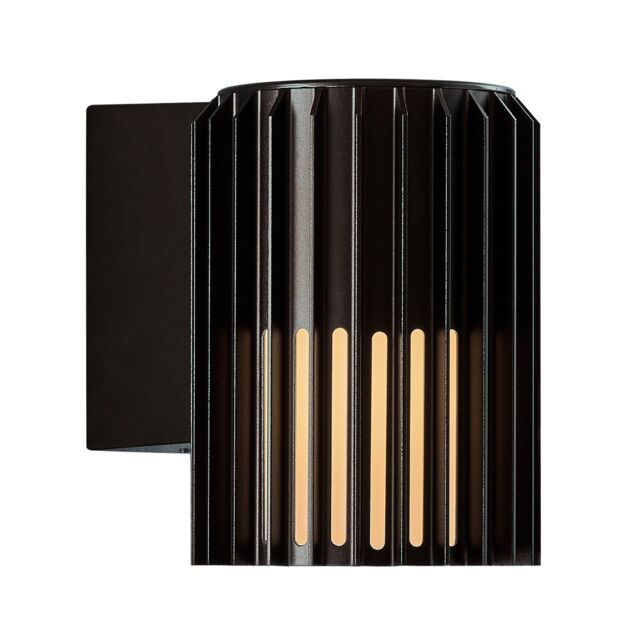 Nordlux Modern Outdoor Wall Light Black Aluminium E27 Coastal/Marine Safe - Mains Powered, IP54 - image 1