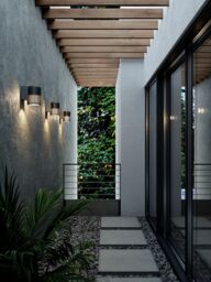 Nordlux Modern Outdoor Wall Light Black Aluminium E27 Coastal/Marine Safe - Mains Powered, IP54 - thumbnail 5