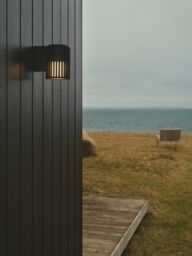 Nordlux Modern Outdoor Wall Light Black Aluminium E27 Coastal/Marine Safe - Mains Powered, IP54 - thumbnail 4