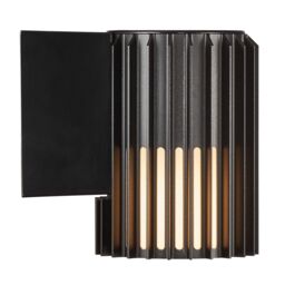 Nordlux Modern Outdoor Wall Light Black Aluminium E27 Coastal/Marine Safe - Mains Powered, IP54 - thumbnail 2