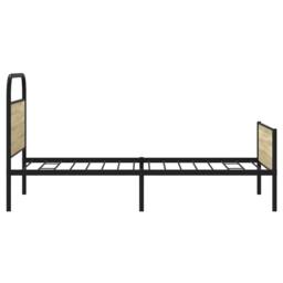 Berkfield Home Bed Frame without Mattress 90x190 cm Sonoma Oak Engineered Wood in Light Tan - thumbnail 6