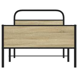 Berkfield Home Bed Frame without Mattress 90x190 cm Sonoma Oak Engineered Wood in Light Tan - thumbnail 5