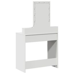 Berkfield Home Dressing Table with LED Lights - White, 79x41x140 cm in White - Size: 79 x 41 x 140 cm - thumbnail 7