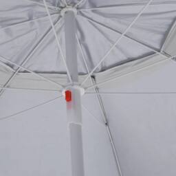 Berkfield Home Beach Umbrella with Side Walls Sand 215 cm in Beige - thumbnail 7