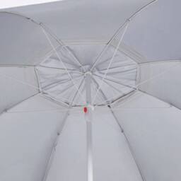 Berkfield Home Beach Umbrella with Side Walls Sand 215 cm in Beige - thumbnail 6