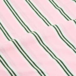 OHS Thin Stripes Polar Fleece Throw Blanket Lightweight Bedspread in Pink - Size: 120 cm x 150 cm - thumbnail 5