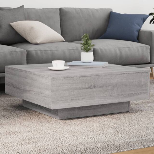 Berkfield Home Coffee Table Grey Sonoma 80x80x31 cm Engineered Wood - Size: 80 x 80 x 31 cm - image 1