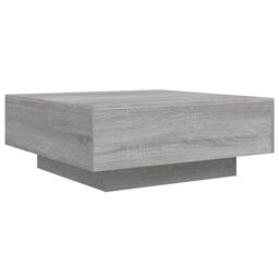 Berkfield Home Coffee Table Grey Sonoma 80x80x31 cm Engineered Wood - Size: 80 x 80 x 31 cm - thumbnail 2
