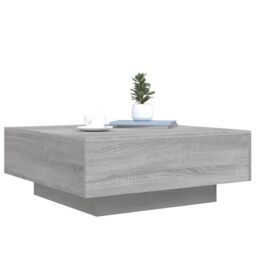 Berkfield Home Coffee Table Grey Sonoma 80x80x31 cm Engineered Wood - Size: 80 x 80 x 31 cm - thumbnail 4