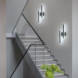 COMELY Indoor Wall Lights, 32W Modern Wall Lights, 3000K/4500K/6500K, Black - thumbnail 3
