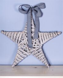 Netagon Natural Wicker Christmas Star in Grey - thumbnail 5