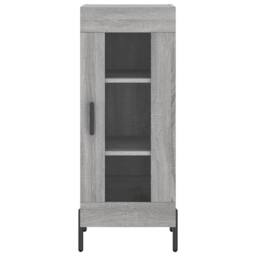 Berkfield Home Highboard Grey Sonoma 34.5x34x180 cm Engineered Wood - thumbnail 6
