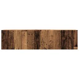 Berkfield Home Wall Mounted TV Cabinet Old Wood 120x30x30 cm Engineered Wood in Brown - Size: 120 x 30 x 30 cm - thumbnail 4