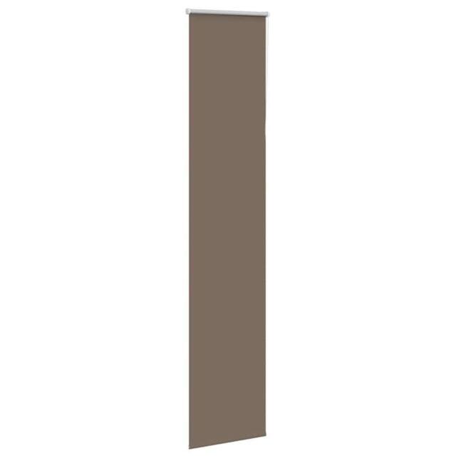 Berkfield Home Roller Blind Blackout Coffee 55x230 cm Fabric Width 50.7 cm Polyester in Brown - image 1