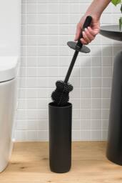 ReBorn Toilet Brush & 3 Piece Brush Head Set - Black - thumbnail 3