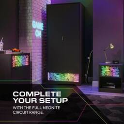 X Rocker NeoNite Chest Of 3 Drawers with App Control RGB LED Lights - Black - thumbnail 8