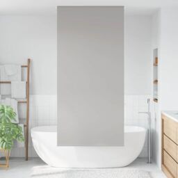 Berkfield Home Shower Roller Blind 110x240 cm Fabric Width 106 cm in Grey - thumbnail 2