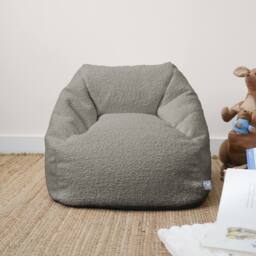 rucomfy Beanbags rucomfy Indoor Kids Bean Bag Chair - Snug Snuggle Seat in Grey - thumbnail 2
