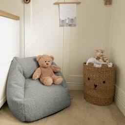 rucomfy Beanbags rucomfy Indoor Kids Bean Bag Chair - Snug Snuggle Seat in Grey