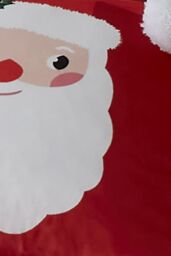 Bedlam 'Jolly Santa' Plush Fleece Filled Cushion in Red - Size: 43 cm x 43 cm - thumbnail 5