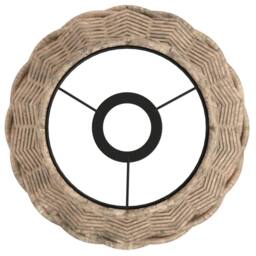 Berkfield Home Charming Ceiling Lamp Shade Brown √ò20x15 cm Wicker - Size: 20x15 cm - thumbnail 5