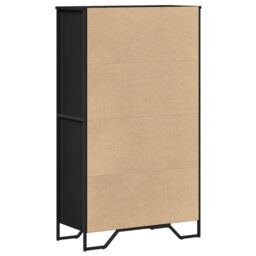 Berkfield Home Highboard Black 79.5x35.5x137.5 cm Engineered wood - thumbnail 6