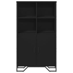 Berkfield Home Highboard Black 79.5x35.5x137.5 cm Engineered wood - thumbnail 4
