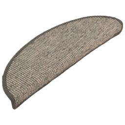 Berkfield Home Stair Mats Self-adhesive 15 pcs 56x17x3 cm Beige & Grey - Size: Medium - thumbnail 3