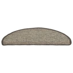 Berkfield Home Stair Mats Self-adhesive 15 pcs 56x17x3 cm Beige & Grey - Size: Medium - thumbnail 4