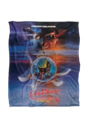 Nightmare On Elm Street A Blanket, 152x127 cm 5 Poster Silky Touch Super Soft Throw Blanket in White