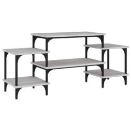 Berkfield Home TV Cabinet Grey Sonoma 117x35x52 cm Engineered Wood - Size: 117 x 35 x 52 cm - thumbnail 1