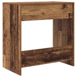 Berkfield Home Modern Writing Desk Old wood Engineered wood Standard Storage in Brown - thumbnail 8