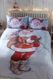 Portfolio Home Father Christmas Duvet Cover Set - Size: King - thumbnail 1